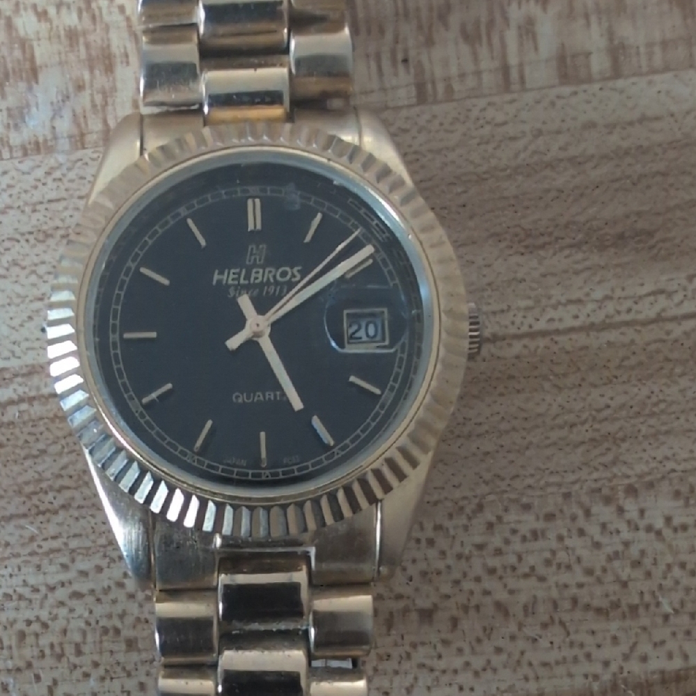 Helbros Women's Gold and Black Watch